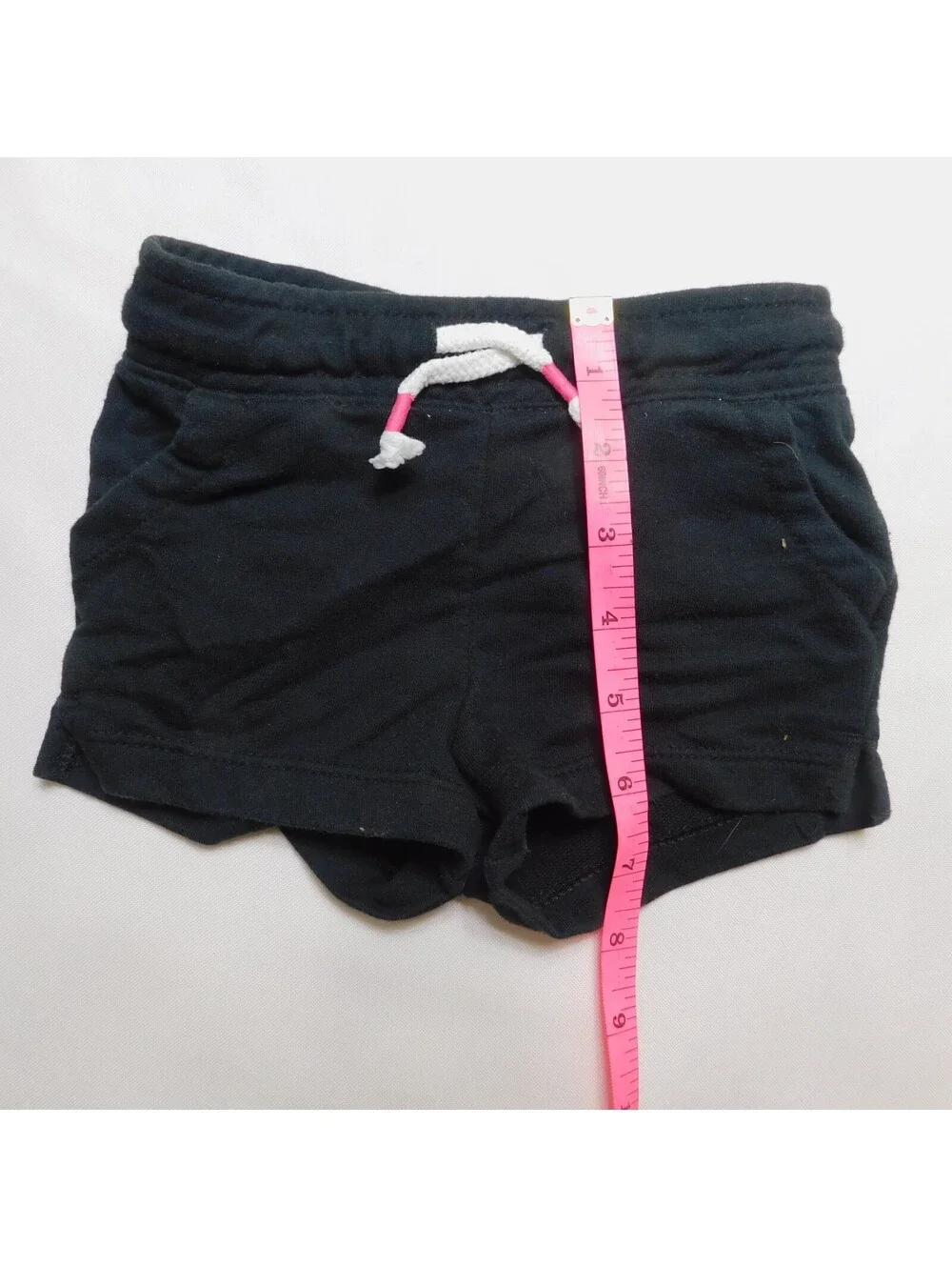Cat & Jack Toddler Girls Black Pull On Shorts Size 18M Cotton Blend Drawstring